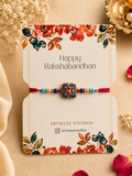 Meenakari Floral Charm Rakhi