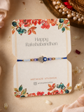Hamsa Evil Eye Beaded Rakhi