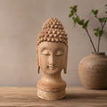 Handcrafted Wooden Buddha Statue - Meditation and Home Décor