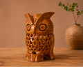 Guardian Owl – Handcrafted Wooden Owl Décor