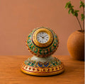 Rajwada Marble Clock – Handcrafted Marble Timepiece