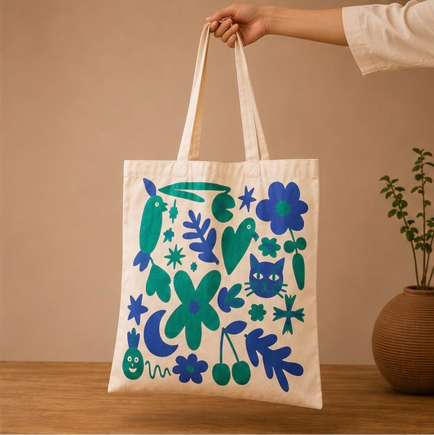 Bloomscape Cotton Canvas Tote Bag