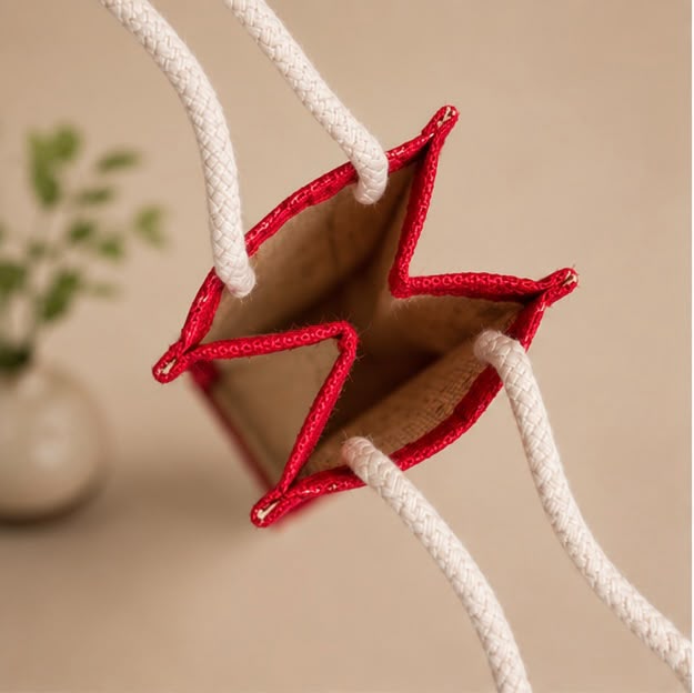Rustic Jute Bottle Carrier