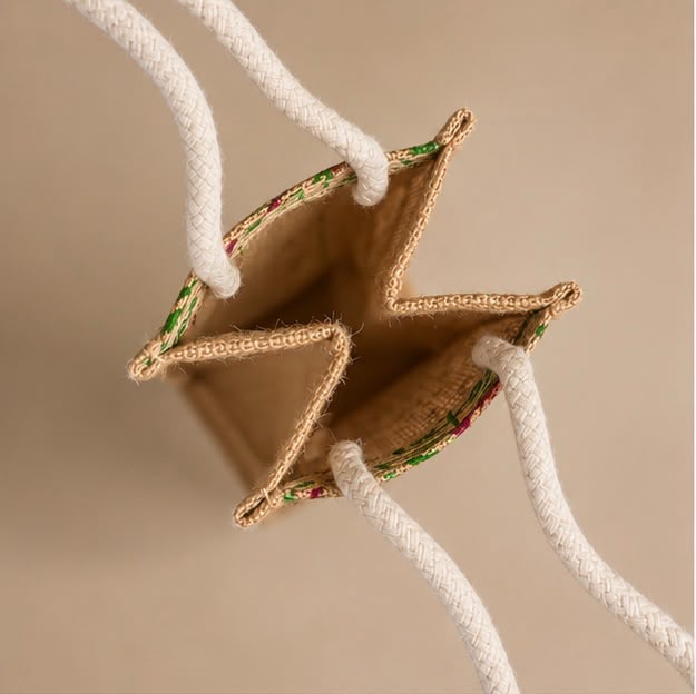Rustic Jute Bottle Carrier
