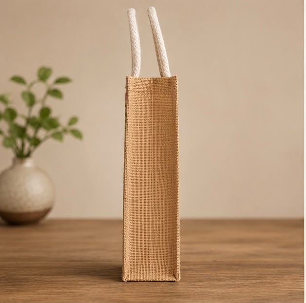 Rustic Jute Bottle Carrier