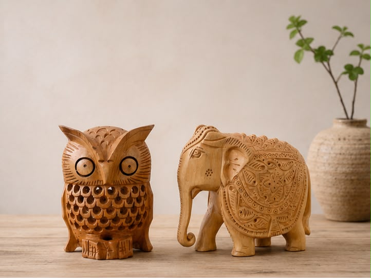Royal Elephant & Guardian Owl Combo