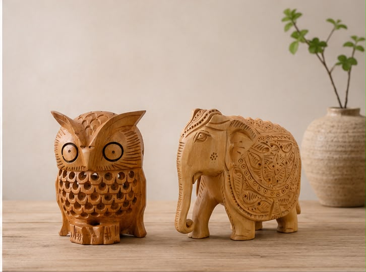 Royal Elephant & Guardian Owl Combo