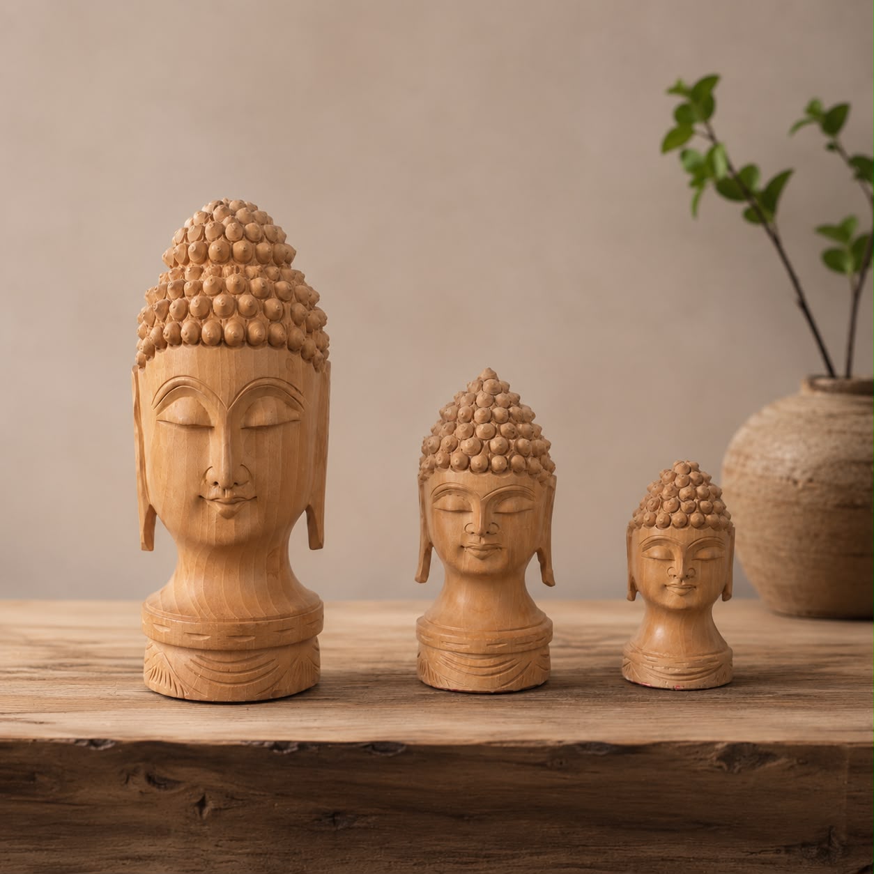 Three Wise Buddhas Set