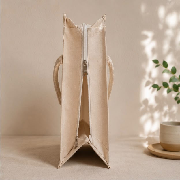 Vista Tote – Handcrafted Transparent Canvas Bag